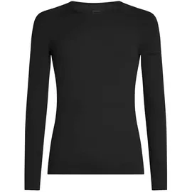 Icebreaker Merino Blend 260 Seamless Langarm-baselayer Schwarz L