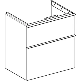 Geberit iCon 59,2x61,5x41,6cm, 2 Laden, la. m/la. ma