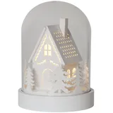 EGLO LED Weihnachtsdeko Haus Winterlandschaft Silhouette Warmweiß Batteriebetrieben