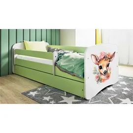 raumhirsch furniture Kinderbett Raumhirsch 80 x 180 cm Holzwerkstoff grün