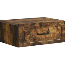 vidaXL Nachttisch Wandmontierter Nachttisch 49 x 34,5 x 20 cm Geräucherte Eiche