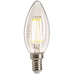 LED-Kerzenlampe E14 - Klarglas