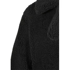 URBAN CLASSICS Ladies Sherpa Biker Jacket - Schwarz