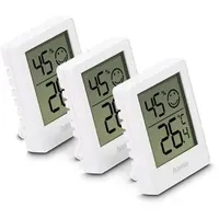 Hama Thermometer und Hygrometer Cres, digital, für innen, 3-er