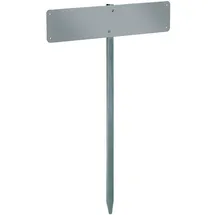 GAH Alberts Alberts Nummernschild-Befestigung zum Einschlagen | feuerverzinkt | Gesamthöhe 750 mm