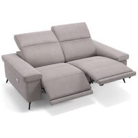 Sofanella 2-Sitzer Stoff Urbana, Relaxsofa, Designsofa, Designer Couch, Italienisches Sofa, 2er Sofa grau