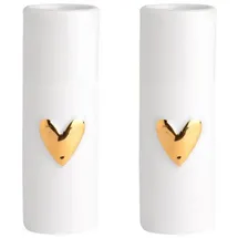 räder Minivasen Herz 2er Set, Gold