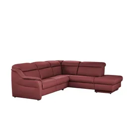 HIMOLLA Ecksofa Leder 9707 ¦ rot ¦ Maße (cm): B: 275 H: 84 T: 245.0