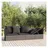 vidaXL Polyrattan Outdoor Loungebett grau inkl. Kissen 319564