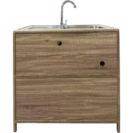 Hti-Living Outdoorspüle L Gerti Braun