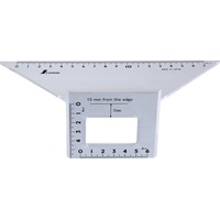 FAMEX Shinwa 12568 3-D-Anschlag-Gehrungswinkel 45°/90° by FAMEX (62114) Anschlagwinkel Winkelmesser - aus Aluminium