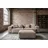 mit Hocker Cord taupe