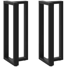 vidaXL Bartischbeine T-Form 2 St. Schwarz