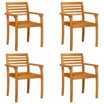 vidaXL Gartenstuhl 59 x 55 x 85 cm braun 4 St.