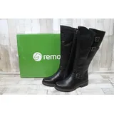 Remonte Winterstiefel mit praktischem Wechselfußbett und XL-Schaft, schwarz 37 EU