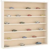 vidaXL Sammlervitrine 60 x 8,5 x 55 cm Braun/Weiß