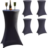 Trutzholm 5er Set) Stehtischhusse 60 cm Farbe nach Auswahl Husse Partytisch Bistrotisch Tischdecke Decke