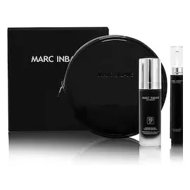 Marc Inbane Ensemble La Hydratan LSF 10 30 ml + Perle de Soleil Selbstbräuner Tropfen 15 ml + Clutch Set