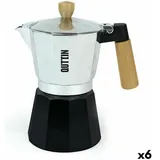 Quttin Italienische Kaffeemaschine Quttin 9 Tassen Holz Aluminium (6 Stück)