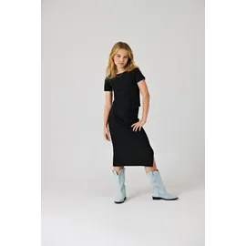 KIDS ONLY Jerseyrock KIDS ONLY "KOGNELLA LONG SIDE SLIT SKIRT JRS NOOS", Mädchen, Gr. 122, schwarz, Jersey, Obermaterial: 60% Polyester, 35% Viskose, 5% Elasthan, unifarben, regular fit knöchellang, Röcke