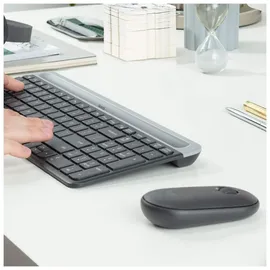 Logitech MK470 Slim Wireless Combo DE Set grafit