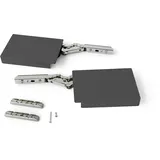 Emuca Klappensystem Stahl/Kunststoff 1100-2900 Anthrazitgrau