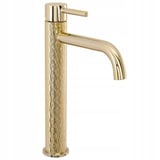 Waschtischarmatur Bad Wasserhahn Waschbecken Einhebel Mischbatterie Badarmatur Gold; 28 cm