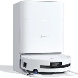 Ecovacs DEEBOT T80 OMNI Saugroboter mit Wischfunktion, 18.000 Pa, OZMO ROLLER Wischwalze mit kontinuierlicher Frischwasser-Selbstreinigung, ZeroTangle 3.0, Moppwäsche mit 40-75°C heißem Wasser, Weiß