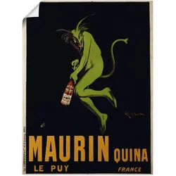 Artland Wandbild »Maurin Quina. Um 1922«, Schilder, (1 St.), als Leinwandbild, Poster, Wandaufkleber in verschied. Größen Artland Farbe Bild(er): schwarz