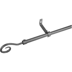 Gardinenstange LIEDECO "Syrakus  Ø16 mm", silber (mattsilberfarben), Ø:16mm, Gardinenstangen