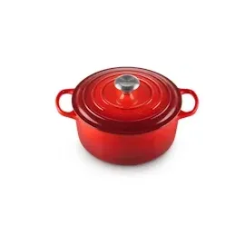 Le Creuset Signature Bräter 24 cm rund kirschrot