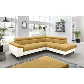 Cotta Ecksofa COTTA Kunstleder 2-Sitzer Beige