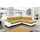 Cotta Ecksofa COTTA Kunstleder 2-Sitzer Beige