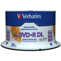 Verbatim Life Series - 50 x DVD+R DL - 8.5 GB (240 Min.)