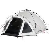 Qeedo Quick Oak Dark Series Campingzelt mit abgedunkelter Schlafkabine, nachtschwarz - Sekundenzelt mit Quick-Up-System stabil & wasserdicht, ideal für Camping & Festival, Komfort-Zelt für 3 Personen