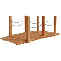 Relaxdays Gartenbrücke 55 x 150 x 67 cm Orange