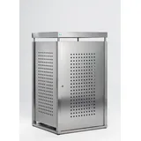 Proregal Mülltonnenbox 136,5 x 85 x 77 cm silber