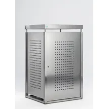 Proregal Mülltonnenbox 136,5 x 85 x 77 cm silber