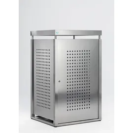 Proregal Mülltonnenbox 136,5 x 85 x 77 cm silber