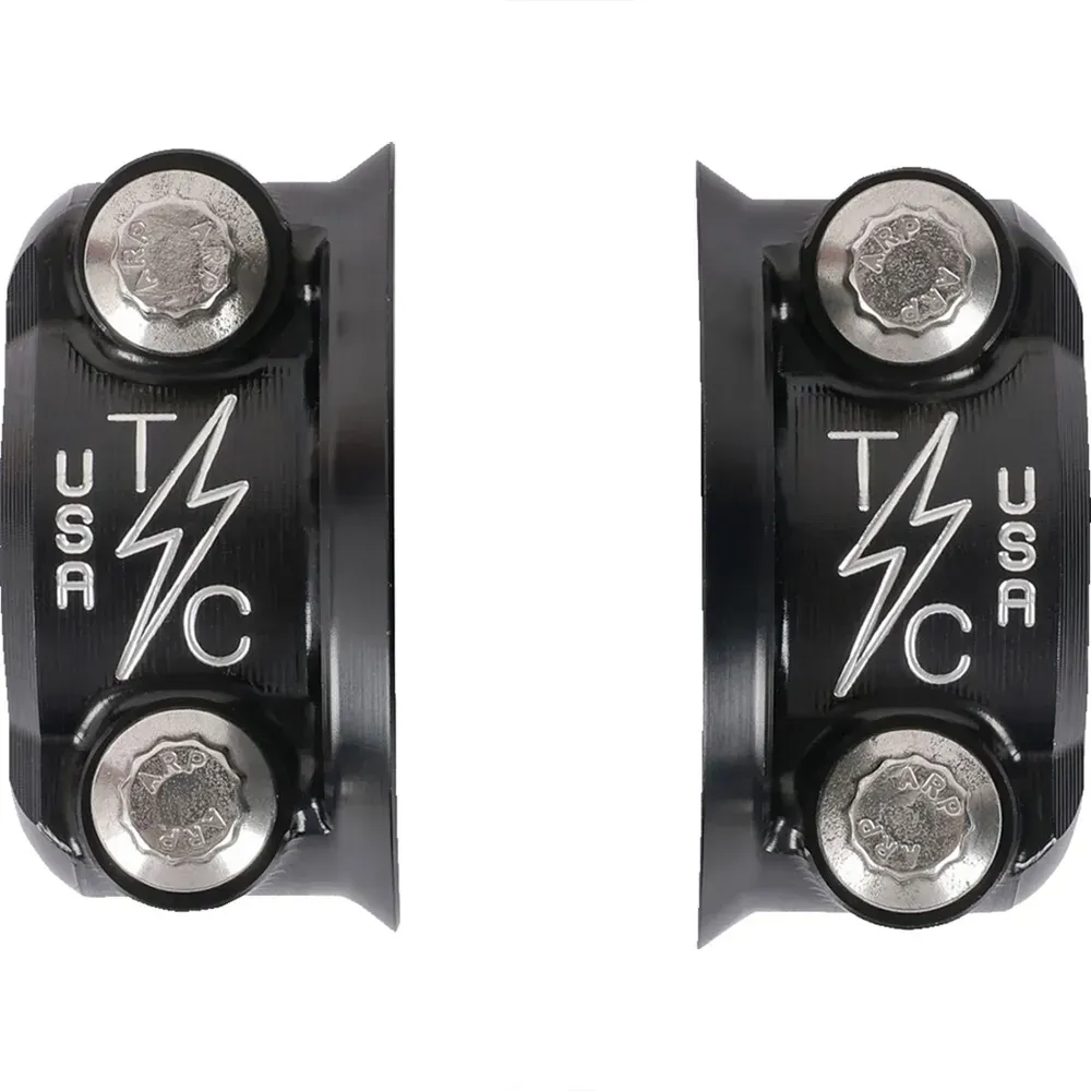 Thrashin Supply Co Speedway Perch Lenkungsdämpfer - Black / Chrome / Polished - One Size