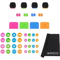 RØDE Microphones Rode Colors 3 Identifikations-Set mit Mikrofasertuch, Mikrofon Zubehör