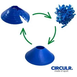 Circular Markierungshauben-Set, Je 10 Stück: Blau, Weiß, Orange, Gelb