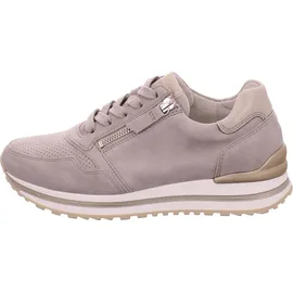 Gabor Damen, Low-Top Sneaker, Schuhe grau puder H-Weite 66.528.12 für beige, Gr. 39 EU / 6 UK - EU Weit