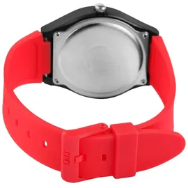 Redlemon Q&Q Uniuhr mit Silikonarmband in rot, 10 Bar wasserdicht