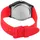 Redlemon Q&Q Uniuhr mit Silikonarmband in rot, 10 Bar wasserdicht