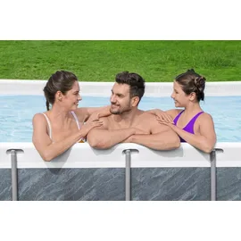 BESTWAY Steel Pro MAX Frame Pool Set 404 x 201 x 100 cm inkl. Filterpumpe