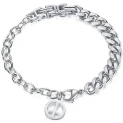 Firetti Edelstahlarmband »Schmuck Geschenk Peace, Frieden« Firetti edelstahlfarben