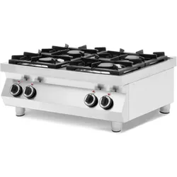 Hendi Gaskocher Kitchen Line Tischmodell mit 4 Brenner für Ø300mm Pfannen
