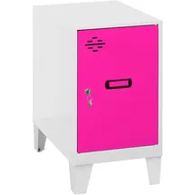 simonlocker montadas Simonrack Spind SIMONLOCKER DISM weiß, pink 8425437121319, 1 Schließfach 40,0 x 50,0 x 57,5 cm