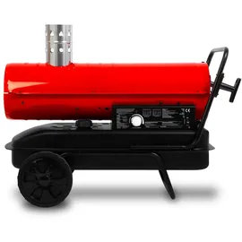 Eberth Heizkanone 20 kW Indirekt, Diesel/Öl mit Abgasrohr, Luftdurchsatz 750 m3/h,
